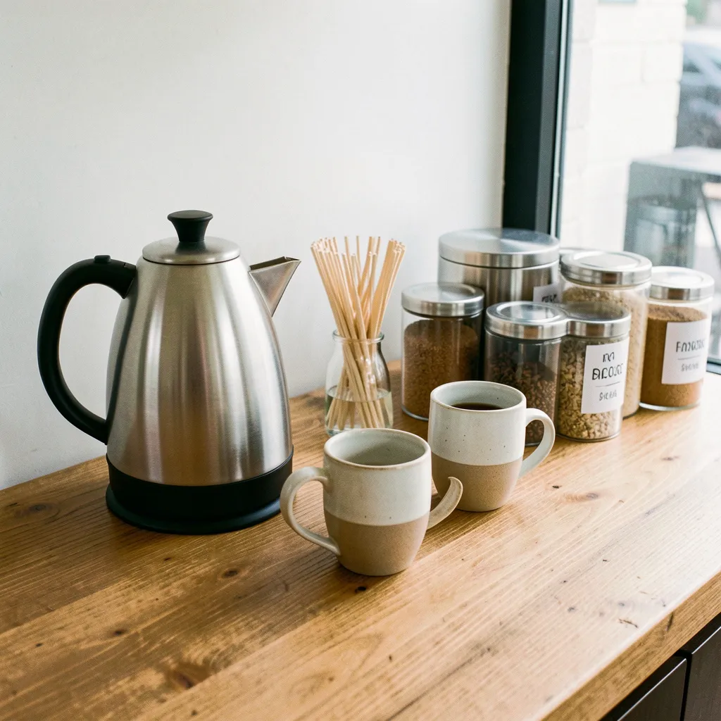 Curated product collection for tea and coffee stations