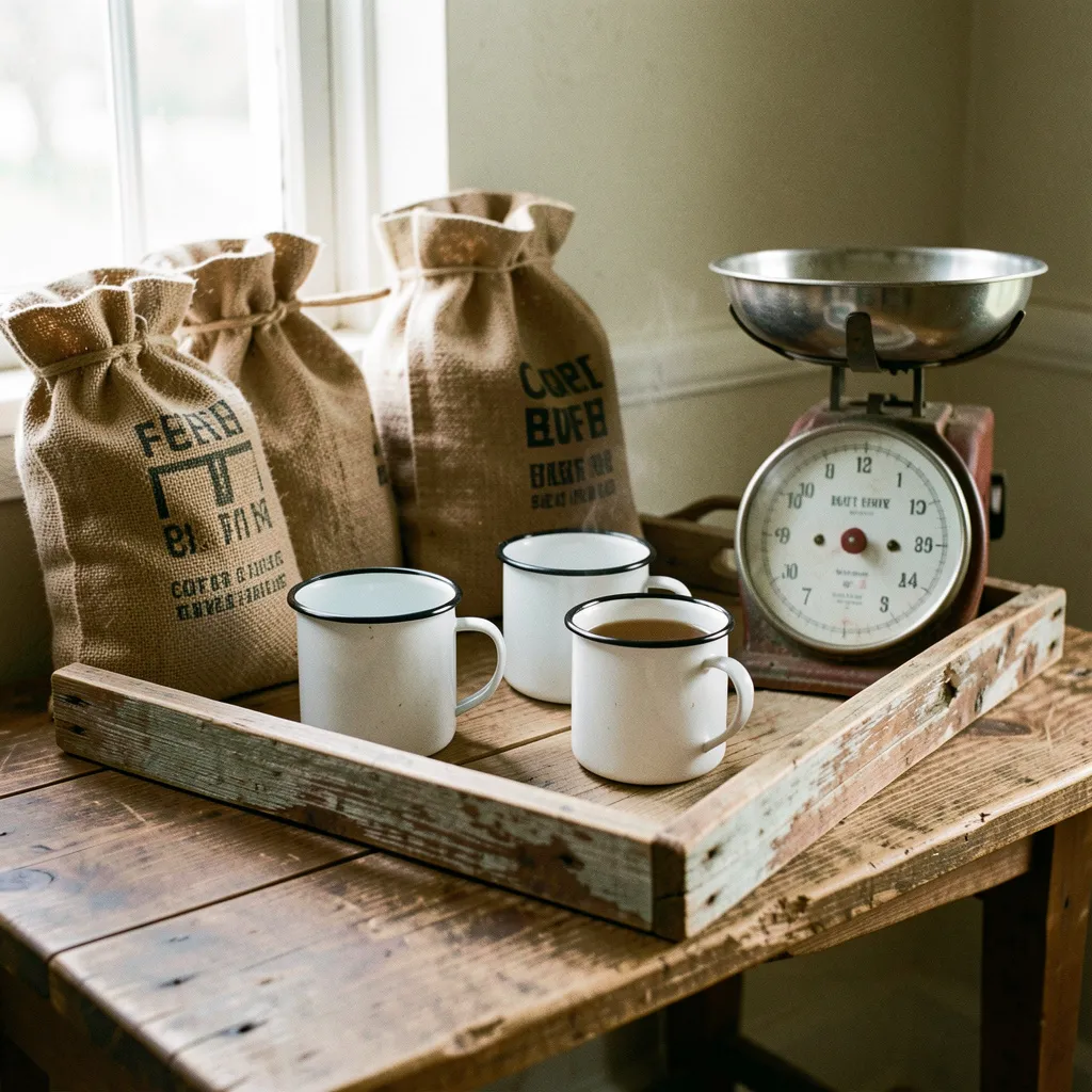 Organic syrups in artisanal containers