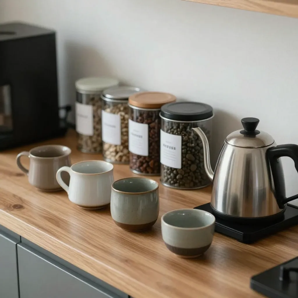 Single-origin coffee beans with flavor notes